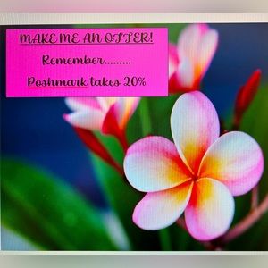Make An Offer !! Remember….. Poshmark Fees !